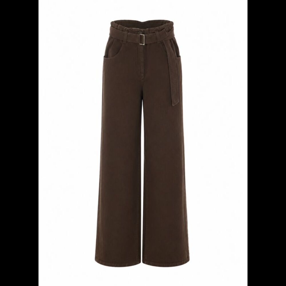 Brunello Cucinelli Women Belted Wide Jeans